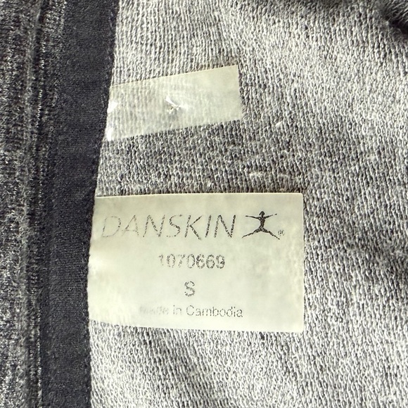 Danskin Cotton Blend French Terry Asymmetrical Yoga Wrap Jacket Women’s Sz Small - Picture 7 of 8